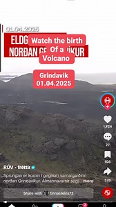 Watch the birth of a volcano in Iceland. See the moment the ground opens!!!! #volcano #volcanoeruption #grindavikvolcano #grindavik #icelandnature #Icelanderuption #icelandvolcano | Matthew Parsons