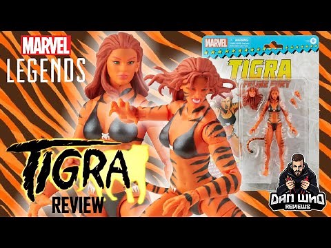 Marvel Legends Tigra Retro Vintage Avengers Action Figure Review