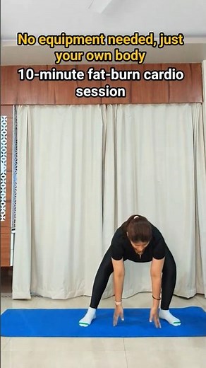 10 Minute Bodyweight Cardio Workout | No Equipment Fat Burn Routine |