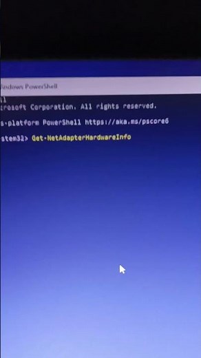 using powershell to get network adapter info