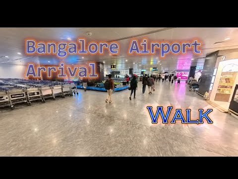 Bangalore Airport Arrival Walkthrough | Kempegowda Airport Domestic Terminal | Walking Tour