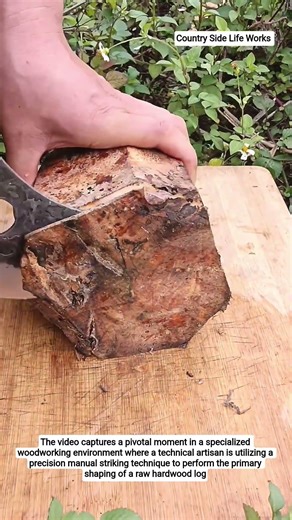 Precision Woodcraft Engineering: Manual Shaping of Raw Hardwood Sections #shorts