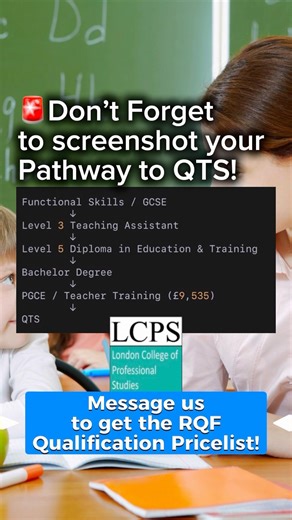 Your clear pathway to QTS #teacher #teachingassistant