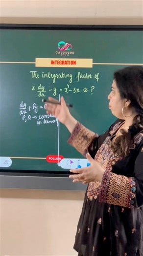 Finding integrating factor of a linear differential equation 📚📚⭐️⭐️⭐️⭐️🤩🤩 #maths #mathematics #mathreels #calculuswithij #calculus #integration #integrals #education #fbreels2025ツ #mathreels | Concepts by Indervir Jolly
