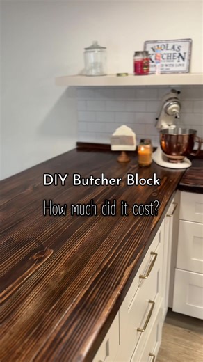 Affordable DIY Butcher Block Remodel for a 1975 Trailer