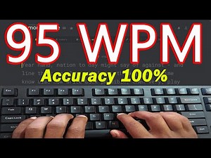 95 WPM Typing Speed | Fast Typing Speed Test with 100% Accuracy #fasttyping #raushantypingmaster