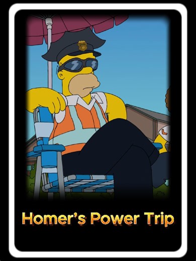 Homer Becomes a Crossing Guard in The Simpsons