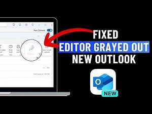 Fix Editor Grayed Out in New Outlook App or Web | Easily Enable Editor in Outlook