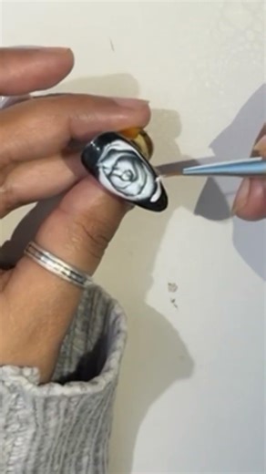 Blue Blooming Rose Nail Tutorial 💙 Valentine Nail Art Step-by-Step | Easy Floral Nails