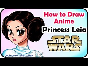 How to Draw Princess Leia | Draw Anime, Manga: How to Draw Beautiful Anime Manga Art Tutorial