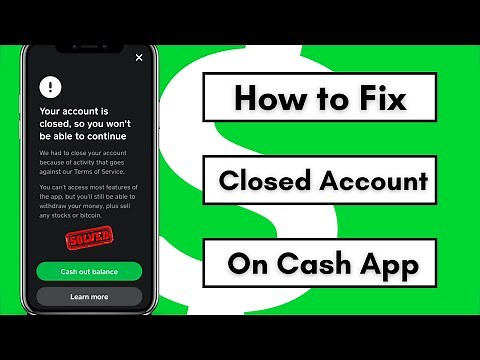 Your Cash App Account Has Been Closed/Suspended | My Cash App Account is Closed How Do I Get It Back