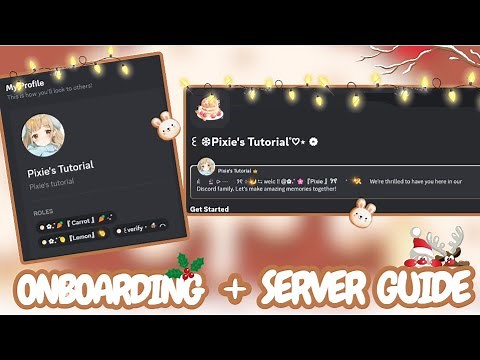 ONBOARDING AND SERVER GUIDE SETUP | DISCORD TUTORIAL