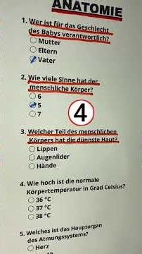 Anatomie Quiz #quiz #deutschlernen #deutschesprache #rätsel... #Shorts #brainquiizger