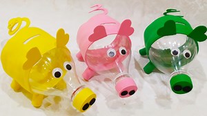 6.8K views · 78 reactions | DIY piggy bank from plastic bottle | Alesya Gor Diy | Facebook