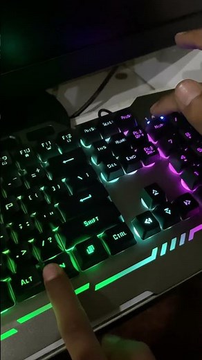 Aula keyboard RGB lights #keyboard #shortcutkeys #computer