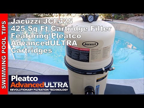 Jacuzzi JCF425 Cartridge Filter with Pleatco Advanced ULTRA Cartridges Included!