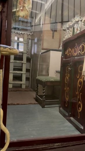 Inside a gypsy wagon