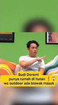 Budi doremi bangun rumah di hutan kamar mandi semi outdoor #podcast #wendicagur #short #budidoremi