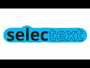 Selectext - Copy text from videos!