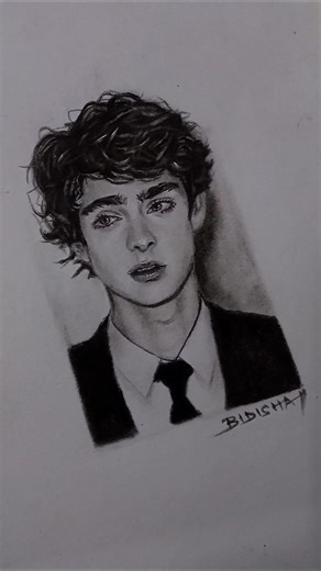 Simply make your drawing hyper realistic|How to draw a boy #art #trending