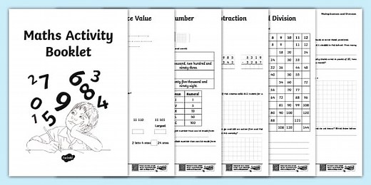 Maths Booklet for Year 4 Pupils - KS2