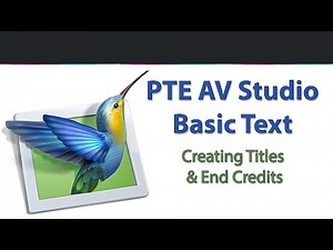 PTE AV Studio - Basic Text