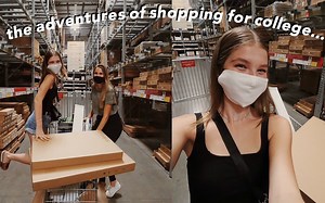 【Ellie Thumann】去采购大学宿舍用品 vlog｜WHAT SHOPPING FOR A COLLEGE DORM IS REALLY LIKE...