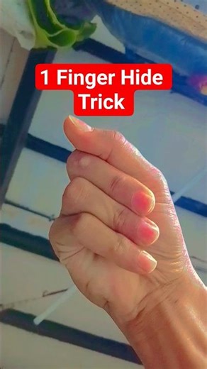 How To Hide 1 Finger #shorts