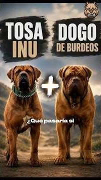 ⚔️ Tosa Inu × Dogo de Burdeos: El gigante que combinaría potencia y resistencia #viral #dogs #perros