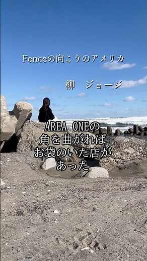フェンスの向こうのアメリカ 柳ジョージ #フェンス #アメリカ #柳ジョージ #海 #ブルース