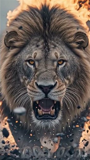 Rise of the Flame Lion 🌋🐾 #Cinematic #Lion