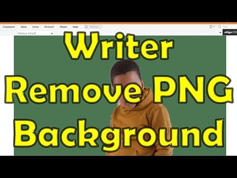 Libreoffice writer # remove png background colour