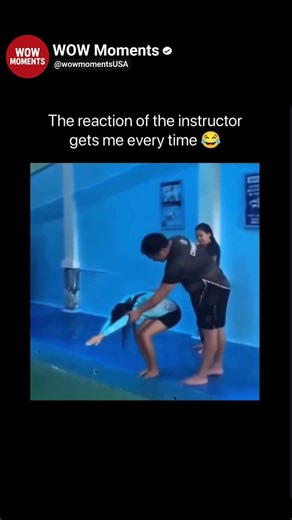 The instructor's reaction gets me every time 😭