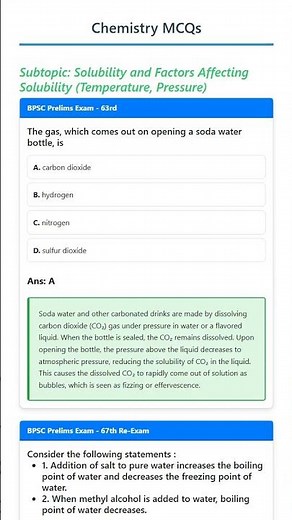 Solubility and Factors Affecting Solubility Temperature, Pressure