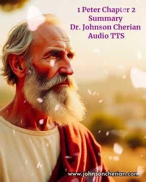 1 Peter Chapter 2 Summary - Dr. Johnson Cherian #christianinspiration #biblestudy
