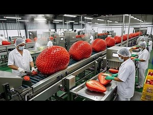 How Strawberry Jam Is Made in a Modern Factory | Full Process