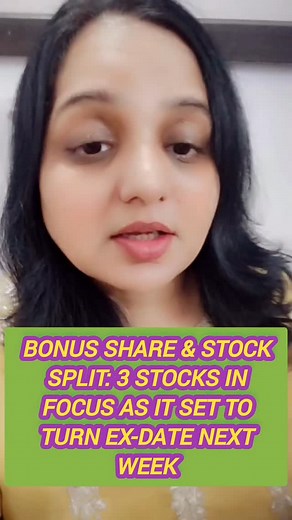 Upcoming Bonus & Stock Splits (Next Week) Bonus Issue VRL Logistics Ltd Bonus Ratio: 1:1 (1 free share for each share held) Record Date: 14 Aug 2025 Current Price: ₹559.10 Sector: Logistics, transport, courier, air charter, passenger travel, media (Vijayavani newspaper) Stock Splits 1. Sprayking Ltd Split Ratio: 1:2 (₹2 share → two ₹1 shares) Record Date: 12 Aug 2025 Current Price: ₹4.94 Sector: Brass products (fittings, transformer parts, plumbing, agricultural sprayer components) 2. India Glyc