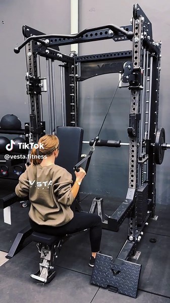Vesta Ultimate Rack with Smith Machine! #homegym #gymequipment #vestafitness #getfit #fitnessequipment #workout