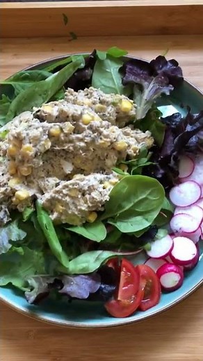 AVANT-GARDE VEGAN chickpea tuna and salad