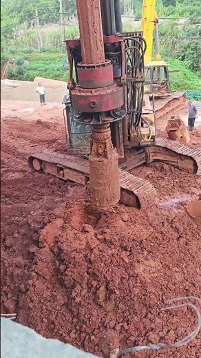 Excavation process of deep pits for bridge piers using industrial drilling rigs