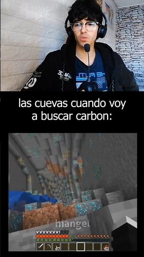 CUEVAS CUANDO NO VOY A BUSCAR CARBÓN | SI TE RÍES PIERDES VERSIÓN MINECRAFT