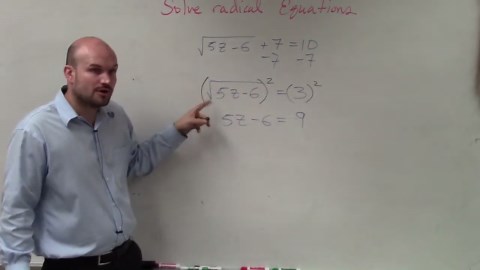 Solving radical equation by squaring both sides and checking answers