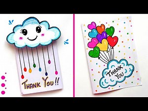2 Easy and Beautiful Thank You Card for Teachers | DIY Thank You card ideas | Thanks Greeting Card