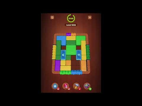 Wood Block Jam Levels 1001-1002-1003-1004-1005-1006-1007-1008-1009-1010