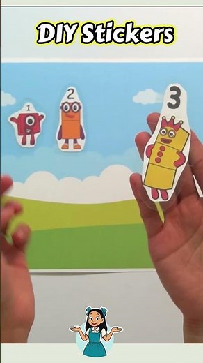 DIY NUMBERBLOCKS STICKERS | Count 1 to 10 | Counting for Toddlers and Preschoolers