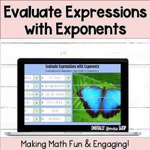 Evaluate Expressions with Exponents Self-Checking Digital Activity