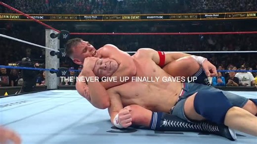 Johnny | Farewell Johncena. Thanks for making us all cry at the end. Unacceptable 👎 The Never give up gave up at the end that's not a fairy tale... | Instagram