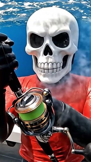 Skull Emoji Reels in a Monster Fish.💀