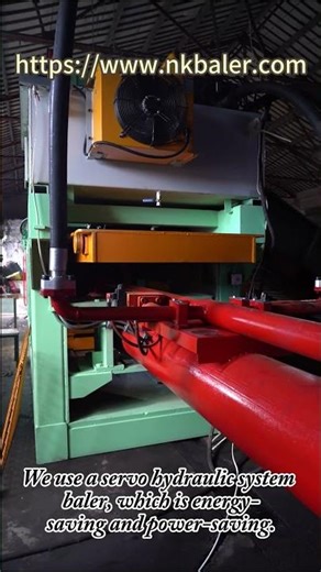 180 ton Fully Auto Tie Baling Compactor Machine#baler #recycling #plastic