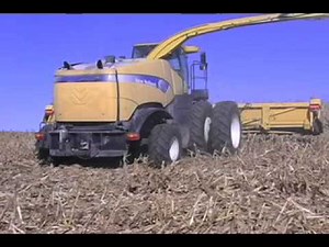 FR Forage Harvester with Snapper Header Working in Corn